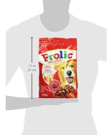 Frolic Dry Dog Food with Beef Carrots and Cereals 1 Sachet (1 x 1.5 kg) - Buy Online on GoSupps.com