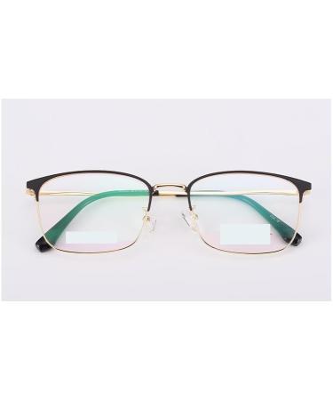 Zhuyiqz Classic Reading Glasses +350 | Anti-Blue Light Computer Readers | UV Protection | Stylish Eyewear for Men & Women in Golden - Buy Online on GoSupps.com