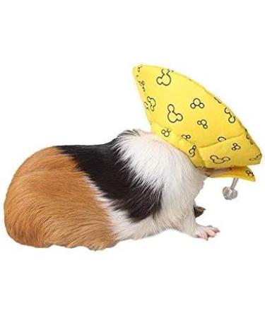 NashaFeiLi Elizabethan Pet Collar for Hamsters & Chinchillas | Adjustable Comfortable - Size M | Yellow & Pink Options - Buy Online on GoSupps.com
