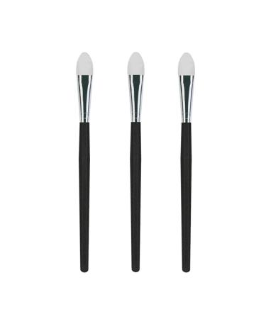 LORMAY 3 Pcs Silicone Eyeshadow and Lip Mask Makeup Brushes. Professional Tools for Applying Cream or Liquid Eye Shadows and Lip Colors 3 Count (Pack of 1)
