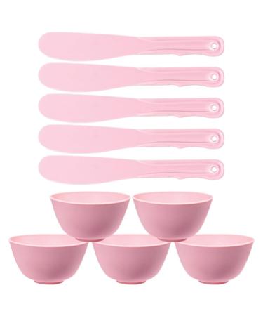 PATKAW 5 Sets of Mask Mixing Bowl Set Diy Facemask Mixing Tool Kit with Facial Mask Bowl Spatula Silicone Stirring Rod DIY Facial Bowls for Home Beauty Salon Use
