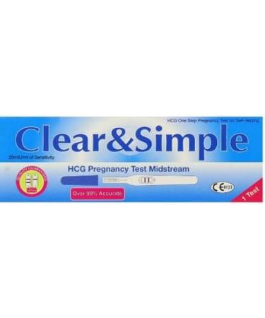 Clear & Simple Pregnancy Test 2 Pack - Accurate Results Easy to Use Fast Shipping Worldwide - Buy Online on GoSupps.com