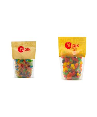 Yupik Candy Gummy Bears 12 Fruit Flavors 1 Kilogram & Candy Super Jujubes 1Kg