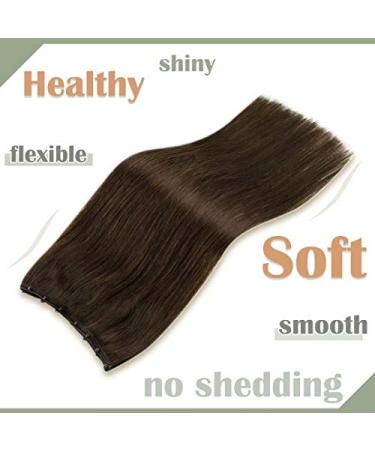 LAAVOO Micro Tresse Extensions - 12 Dark Brown Remy Hair Invisible Micro Weft for Seamless Look - International Shipping Available - Buy Online on GoSupps.com