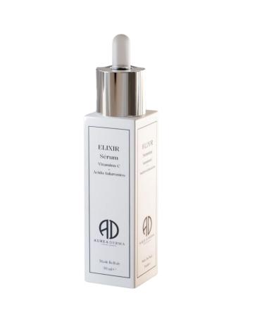 30 ml ELIXIR by Aurea Derma Bio S rum Vitamine C et acide hyaluronique anti-rides anti-taches claircissantes et anti- ge. Id al comme cr me contour des yeux et du cou.