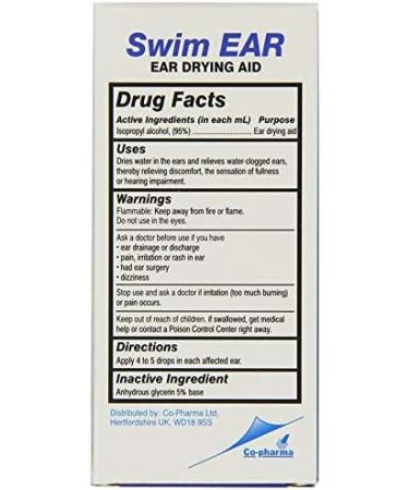 Swim Ear Ear-Water Drying Aid 1 Fl Oz - 2 Count & 4 Count | Fast International Shipping - Buy Online on GoSupps.com