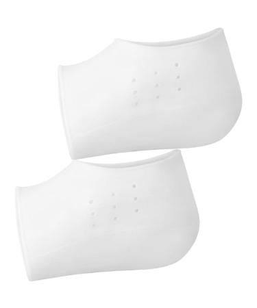 NOLITOY 3 Pairs Inner Height Increasing Insole Practical Heightened Sock Pads Shoes Height Increase Pads Supple Heel Pads Heel Cups Insoles Half Shoe Universal Men and Women Sebs White