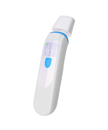 Digital Infrared Ear Thermometer for Adults and Kids Baby Babies Toddlers Forehead Basal Thermometer Fever Instant Read Thermometers for Humans, Home with Fever Alarm, LED Display and Memory Function B-Thermometer