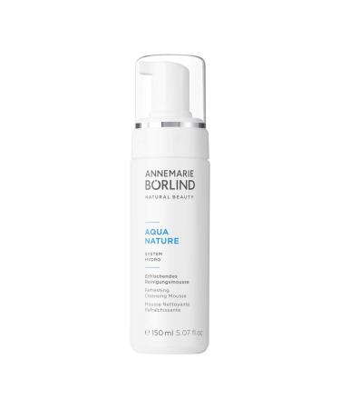 ANNEMARIE B RLIND - AQUANATURE Refreshing Cleansing Mousse - Aloe and Hyaluronic Acid Vegan Natural Facial Wash - Removes Impurities and Makeup with Mild Tensides - 1.69 Fl. Oz.