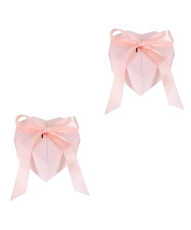 Abaodam 2 Pcs Love Box Chocolate Packaging Case Flower Heart Shape Case Candy Decorate Bridesmaid