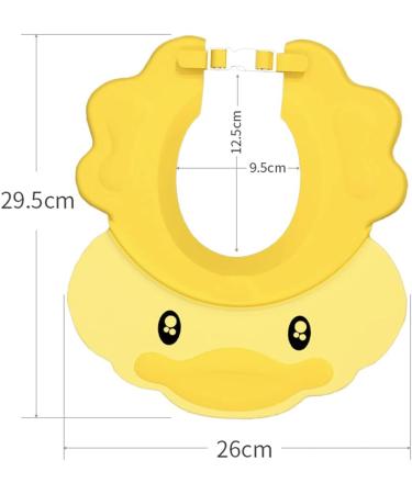 Adjustable Silicone Kid Shampoo Cap for Baby Shower - Yellow - Buy Online on GoSupps.com