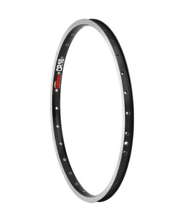 Sun CR-18 20" 36h Shrader Valve Rim Black, 22.2mm width