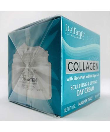 Delfanti-Milano Collagen Sculpting & Lifting Day Face Cream with Black Pearl & Red Algae Gel - Made in Italy - Buy Online on GoSupps.com