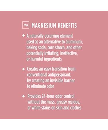 Crystal Magnesium Solid Stick Natural Deodorant Non-Irritating Aluminum Free Deodorant for Men or Women - Coconut + Vanilla - 2 Oz - Buy Online on GoSupps.com