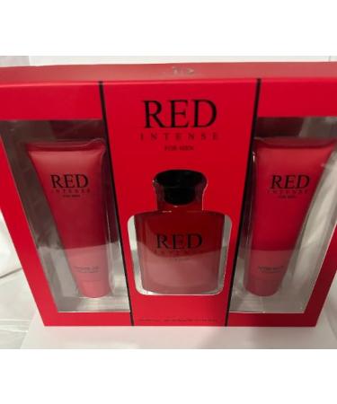 Red Intense Cologne 1.7 oz Shower gel 2.8 oz & 2.8 oz After Shave Balm 3Pc Set Active - Buy Online on GoSupps.com