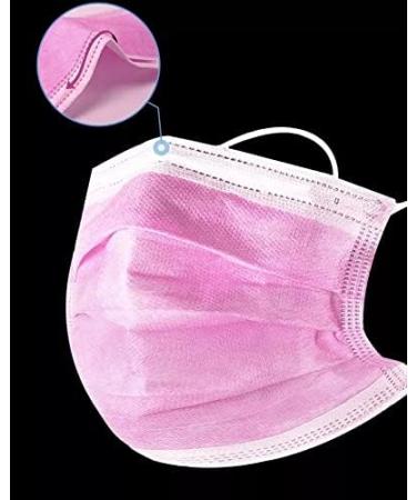 3 Layers Kids face mask Disposable Children Facemaskids- 50pcs Plain Pink - Buy Online on GoSupps.com