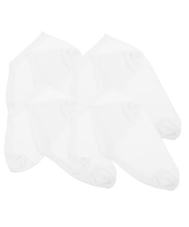FRCOLOR 4pairs Moisturizing Socks Moisture Socks Aloe Socks Heel Protectors Heel Protector Socks Spa Socks Enhancing Socks Booties Foot Dry Cotton Spandex Cosmetic Silicone Socks White