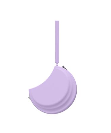 Silicone protective cover with a converting thin container orthodontic owner for girls women children men denture-storage box portable orthopedic bracket waterproof violet