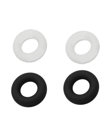 Healifty 10 pairs of glasses anti -slide silicone ring glasses glasses brick ring ear hooks sunglasses glasses repair accessories white black