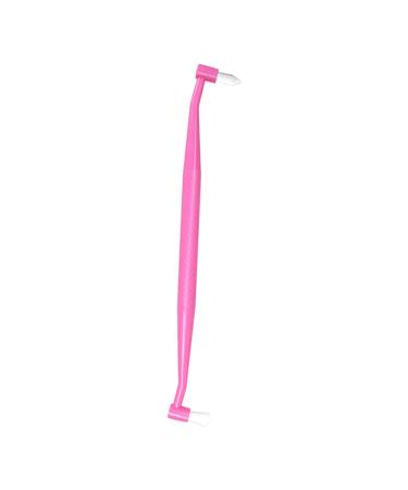 AWHAO Dual-Ended Pet Dental Brush for Cats and Dogs - Easy Clean Design Pink