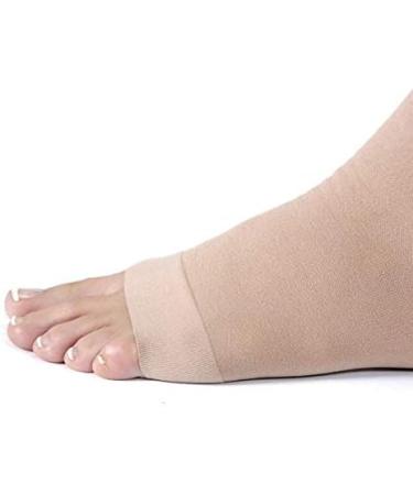 JOBST Relief Graduated Compression Stockings 30-40mmHg - Comfortable Unisex Double Chap Open Toe Beige | Small Size - International Shipping Available - Buy Online on GoSupps.com