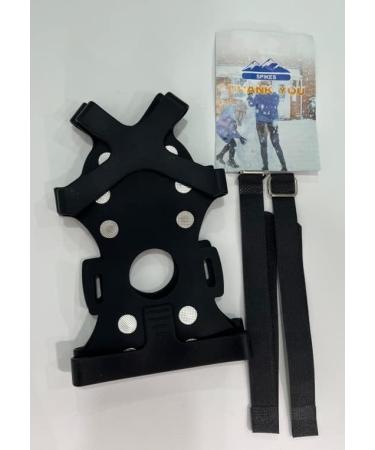 Trusiel Shoe Spikes - 11 Most Clamps Crampon for Ice and Snow - Black Slip-On Spikes for Outdoor Sports & Climbing - Buy Online on GoSupps.com