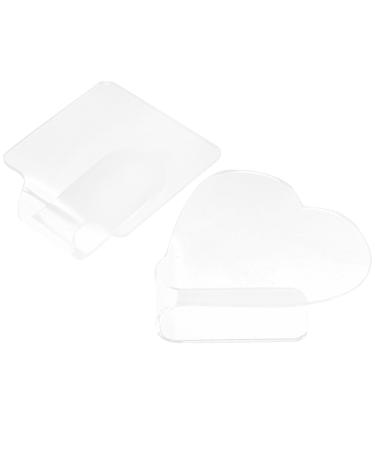 NOLITOY Palettes Transparentes 2 Pi ces pour Maquillage Eyeliner et Vernis Ongles Plateaux Portables en Acrylique pour Manucure Adapt es aux Utilisations en Salon Domicile