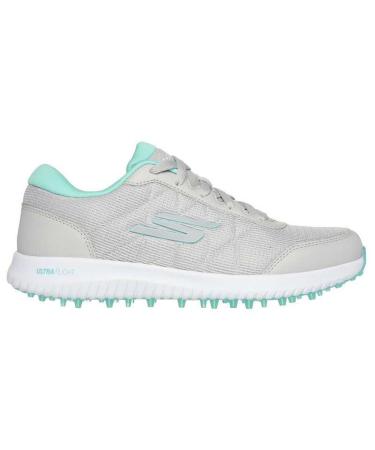 Skechers Women's Max Fairway 4 Spikeless Golf Shoe Grey/Turquoise 40 EU