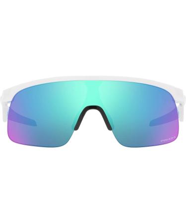 Oakley Oj9010 Resistor Rectangular Sunglasses | Polished White/Prizm Sapphire | 20 mm - Buy Online on GoSupps.com