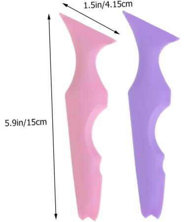 Ipetboom 2pcs Silicone Beauty Ruler Eyeshadow Silicone Makeup Applicator Eyeliner Wearing Aid Beauty Tools - Buy Online on GoSupps.com