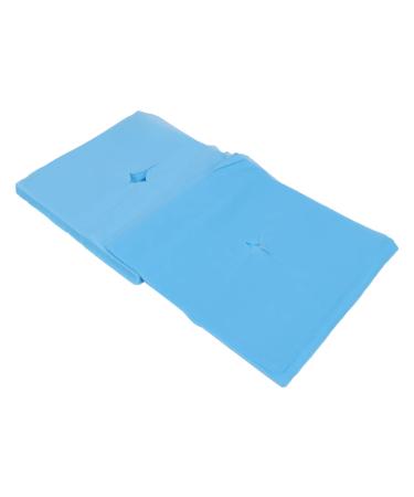 Verdant Touch disposable head support cover disposable support support cover 100 pieces blue hole design good water absorption breathable for beauty salons