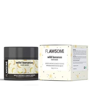 Flawsome Wild Bananas Moisturizing Hair Mask with Pro-Keratin and Argan Oil - for Frizzy, Lifeless Hair | Curly Girl Friendly - Buy Online on GoSupps.com