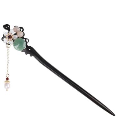 LALAFINA Hair Styling Accessories Hairpin Bun Flower Vintage Ebony Miss Hair Chopsticks
