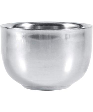 Demeras Stainless Steel Shale Cup - Durable 7x7x6 Tool for Men | Hairdresser Shaving Cream & Soap Bowl - Buy Online on GoSupps.com