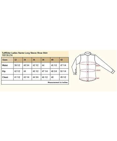 TuffRider Women's Starter Long Sleeve Show Shirt - Size 32 White - Buy Online on GoSupps.com
