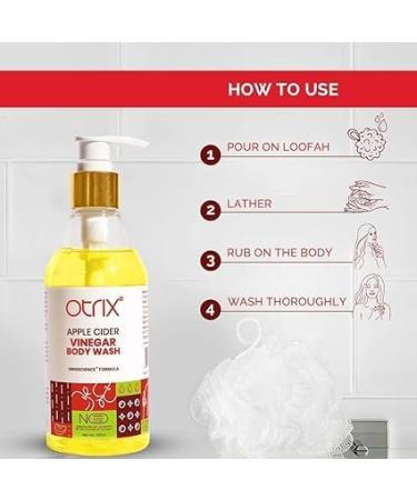 Apple Cider Vinegar Body Wash - Purifying & Hydrating Skin Cleanser for Acne & Skin Balance | Unisex | 290ml - Buy Online on GoSupps.com