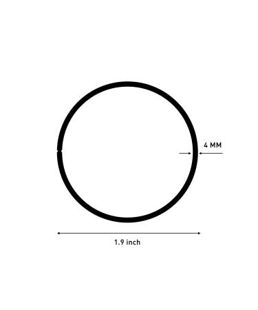 ZBORH 50 Pcs Black Elastic Hair Ties - No Damage Ponytail Holders for Thick Hair - Small Rubber Bands for Women, Girls, and Men - Suitable for Thick Straight or Curly Hair (4mm) - Black - Buy Online on GoSupps.com