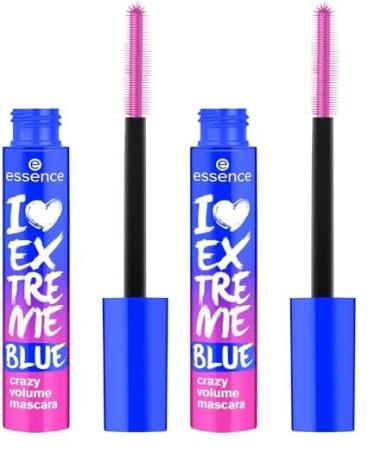 Essence - Mascara I Love Extreme Bleu Volume Crazy (Lot de 2)