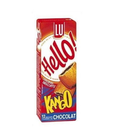 G n rique LU HELLO - Kango Chocolate Biscuits 225g - Delicious crunchy mix of biscuits and chocolate - Pack of 4