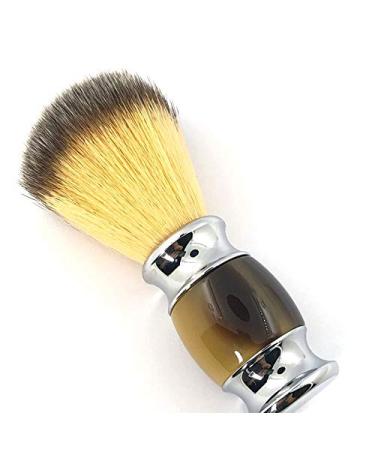 Lckiioy Synthetic Shaving Brush Durable Resin Handle Travel Brush Well Lathers with Shaving Soap Cream for Men Wet Shave