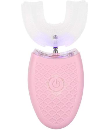 U-Shaped Adult Toothbrush t Electric Sonic Toothbrush Automatic Cleaning Toothbrush Oral Care Tool with Food Grade Silicone Brush Head(Pink) - Buy Online on GoSupps.com