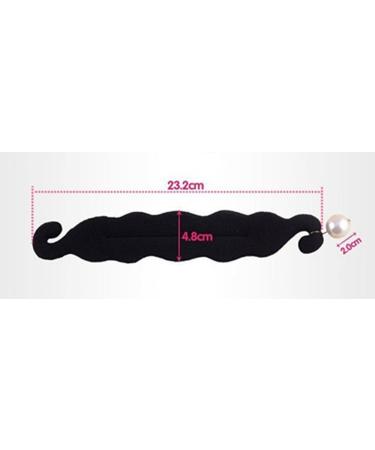 Womens Hair Styling Tools: 2 Pcs Pearl Foam Sponge Donut Bun Maker Clip - DIY Hairstyle Accessories - Buy Online on GoSupps.com