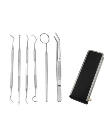 Tongue Scraper Stainless Steel Tongue Cleaner with Metal Storage Case Tongue Cleaner for Fresh Breath and Oral Hygiene 2 Pack