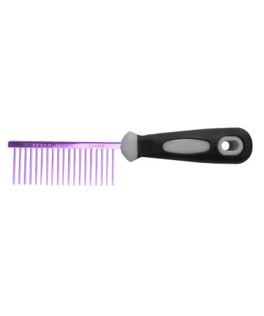 Resco Professional antistatic comb for dogs and cats for fur care steel pencils fine tooth spacing Candy Purple Fine Candy violet