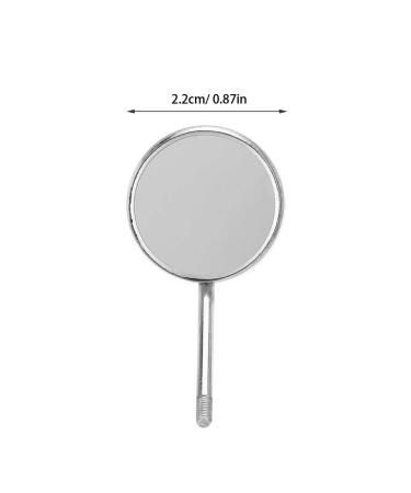 20 Professional Tooth Mirrors Replacement Heads - Stainless Steel Odontoscope - 2.2cm Diameter - High-Quality Dental Tools for Accurate Oral Examination - International Shipping Available - Buy Online on GoSupps.com