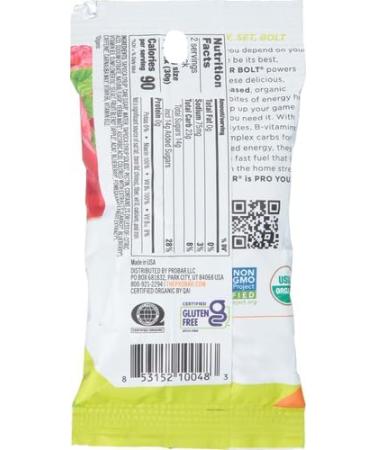 Probar Bolt Organic Energy Chews - Raspberry Flavor 2.1 oz | Natural Energy for Active Lifestyles - Buy Internationally - Buy Online on GoSupps.com