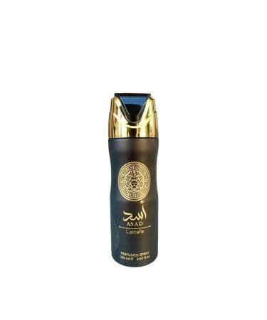 Asad Lattafa Perfumed Spray 200mL (6.67 fl oz) Body Deo Spray For Men Arabian Fragrance Lasting