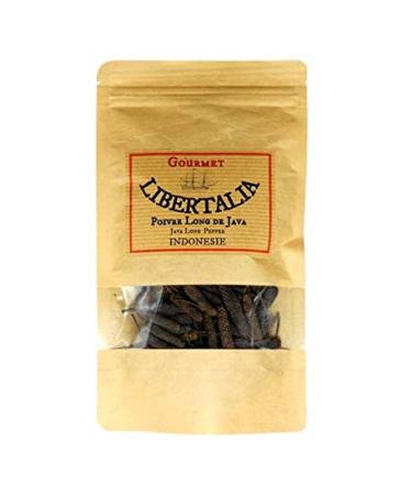 Long Java black pepper whole in resealable kraft bag net weight 100g
