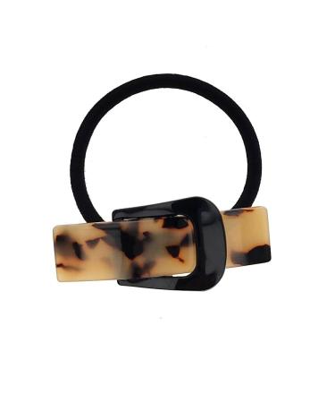 Araban Hair Scrunchie Black Beige Brown Buckle