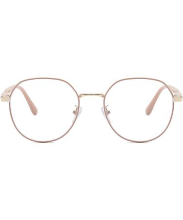 Stylish Iynwbjts Reading Glasses for Women - Personalized Metal Polygon Anti-Blue Light 1.50 MILK TEA COLOR - Buy Online on GoSupps.com